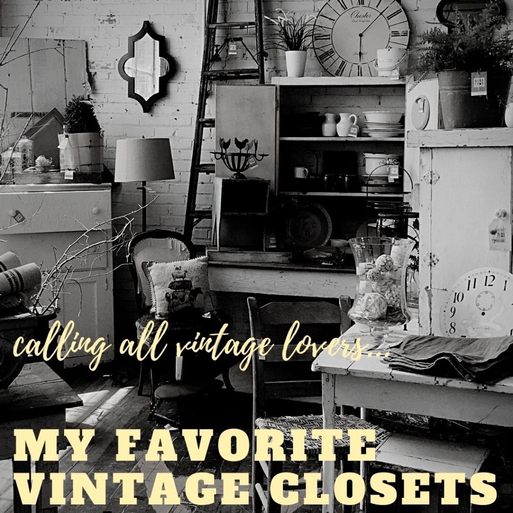 Check out my FAVORITE closets for VINTAGE!